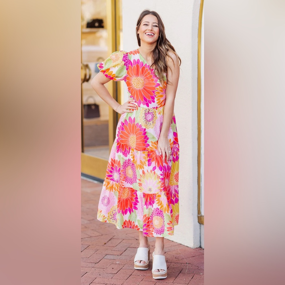 J. Marie One Shoulder Dress